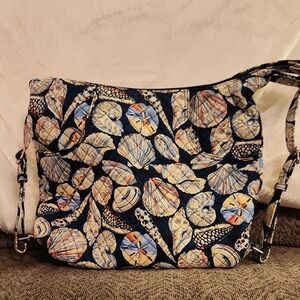 GUC - Vintage Vera Bradley Seashell Patterned Hobo Bag